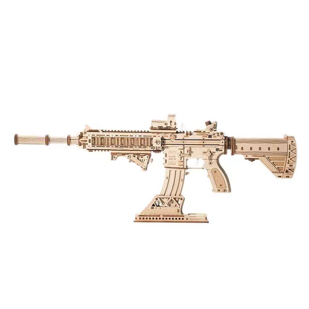 우드 총모형 M416 나무 배그 아트 소품 조립 무대용 컬렉션 이미지 6
