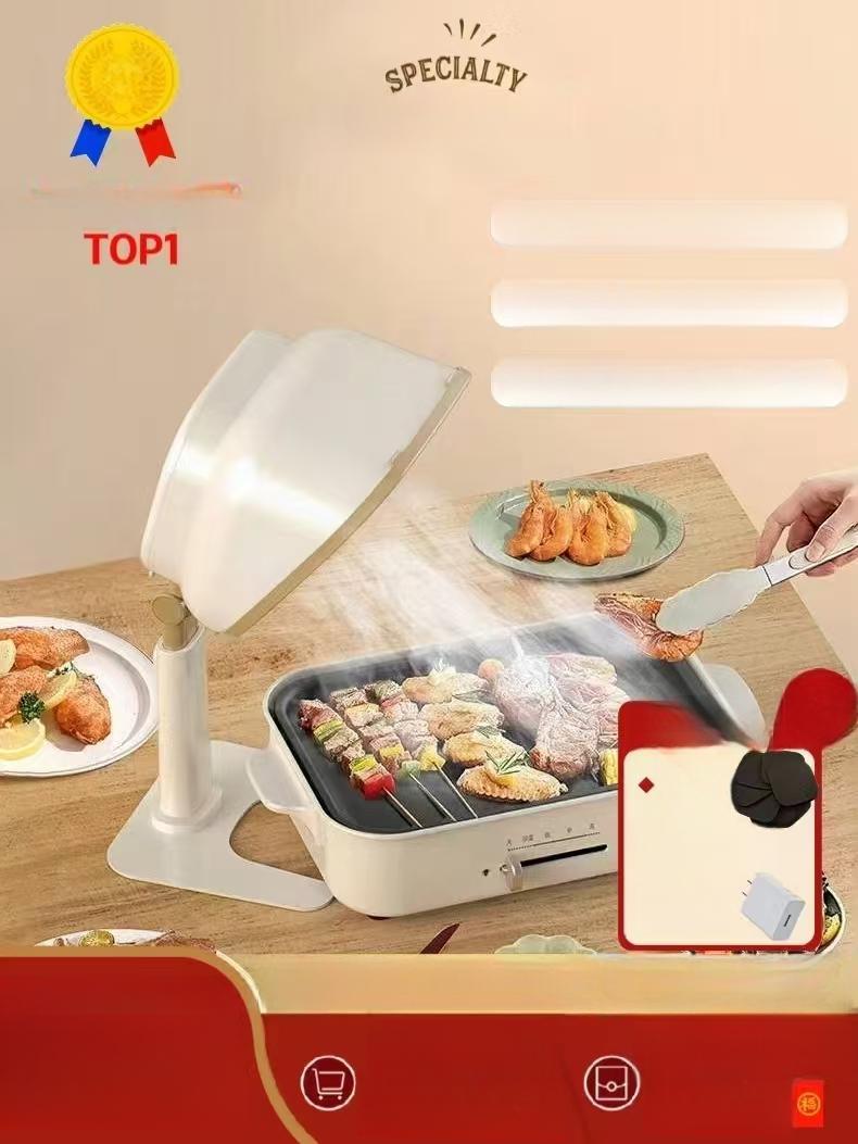테이블 환기팬 가정용 휴대용 바베큐 배기팬 캠핑 환풍기 흡입 덕트팬 식당 간이 - 상품 이미지