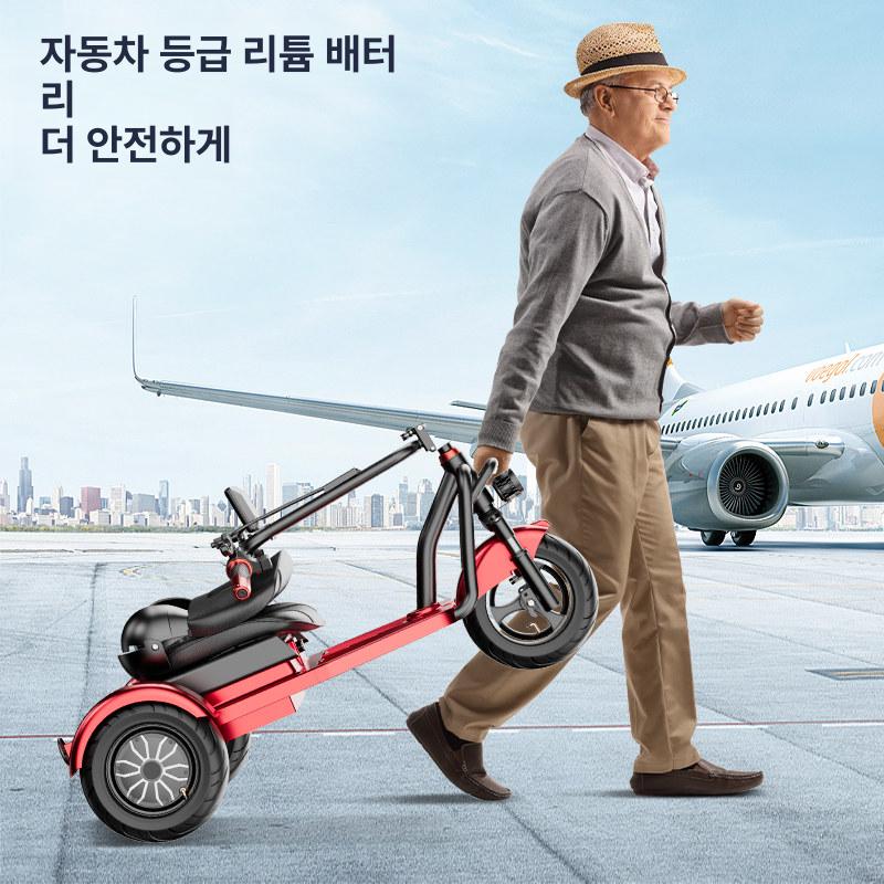 세발 전기자전거 노인 성인용 전기 마실 경량 전동차 삼륜 등하원 삼륜전기자전거 - 상세 이미지 3