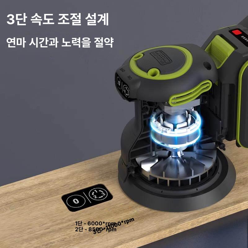 배터리 무선샌딩기 연삭기 충전원형샌더 샌다기 샌더기 광택기 목재 목공용 삼각 - 상세 이미지 2