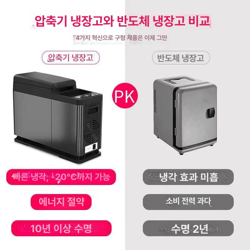 냉각기 냉장고 차량용 캠핑 전기 텀블러 자동차 이동 차량용냉장고 야외 냉동고 휴대용 쿨러 - 상세 이미지 3