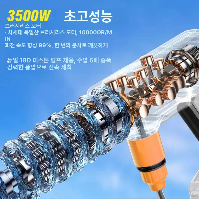 물분사기 고압세차건 관개 정원호스 노즐 고압분사기 릴 물호스 다기능 - 상세 이미지 4