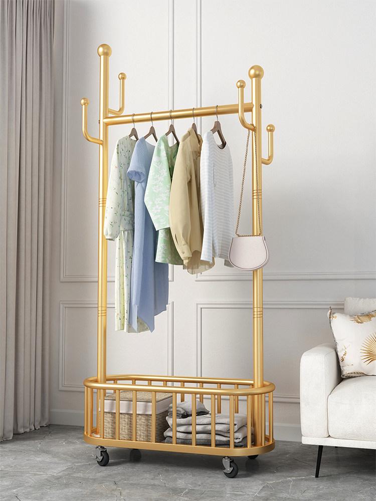 옷걸이 이동식행거 스테인레스 의상실 매장용 드레스룸 바퀴 수납 파이프 스탠드 - 상세 이미지 2