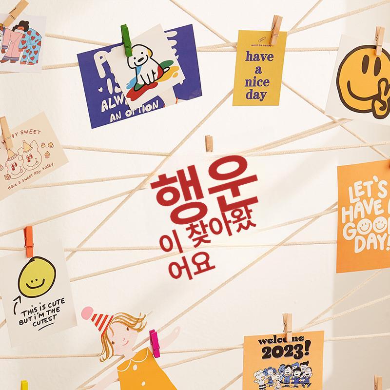 행거 노끈사진걸이 벽에거는 프레임 포토테이블 인테리어 포토카드 가랜드 - 상세 이미지 3