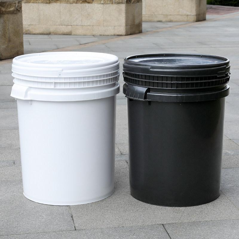 원료보관 플라스틱통 50L 드럼 젓갈 물통 블루 플라스틱 드럼통 35L 철손잡이 화이트 - 상세 이미지 3
