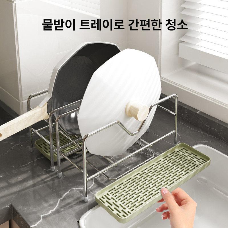 스텐 컵걸이 식기건조 홀더 컵홀더 싱크대 트레이 정리 스테인레스 건조대 커피 건조 머그 - 상세 이미지 3
