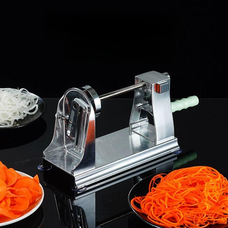 다용도 회전채칼 일식용 채소 도구 감자채 양파 채썰기 채써는기계 만능 파채 절단기 - 상품 이미지