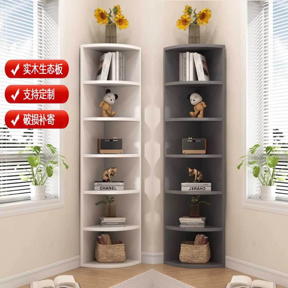 코너장 코너선반장 3단선반 책장 주방 부채꼴 틈새장 거실 수납장 장식장 모서리선반 - 상세 이미지 4
