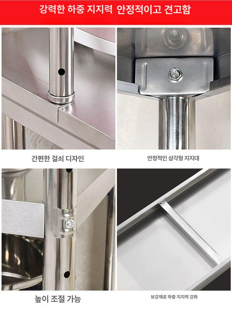 키친용 선반 싱크대 주방 주방선반 투명 욕실 키친수납대 시디두 카운터 싱크대선반 트레이 - 상세 이미지 3