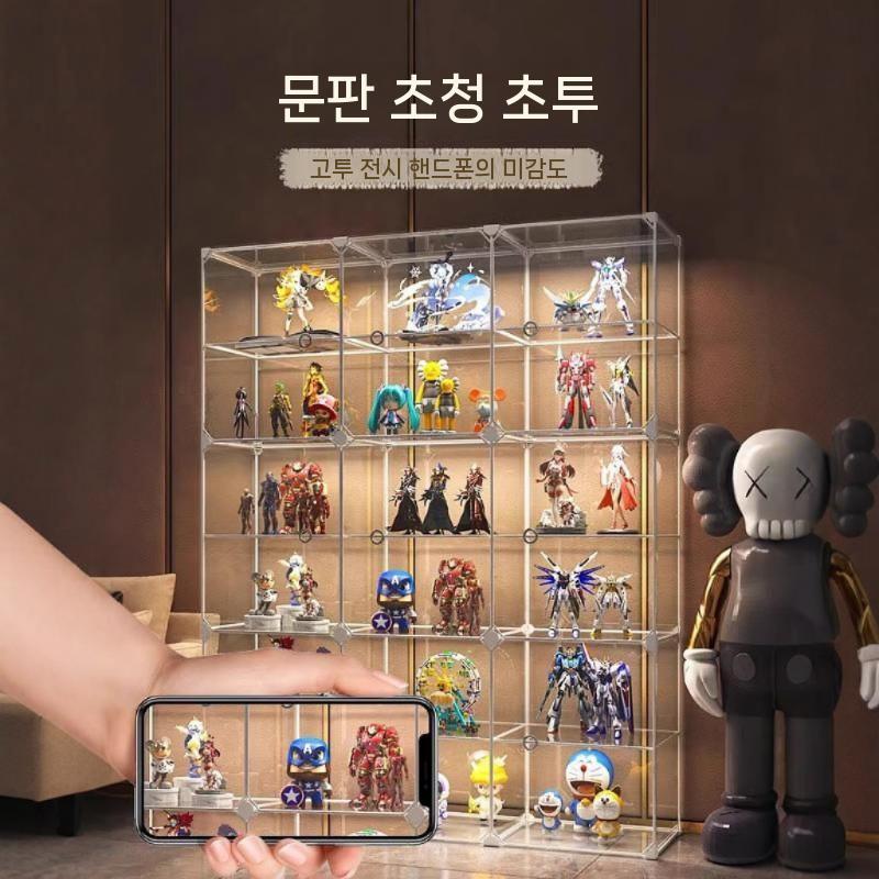 투명 장식장 수납장 진열 진열장 술진열장 진열대 술장식장 위스키진열장 양주장식장 양주 거실 이미지 6