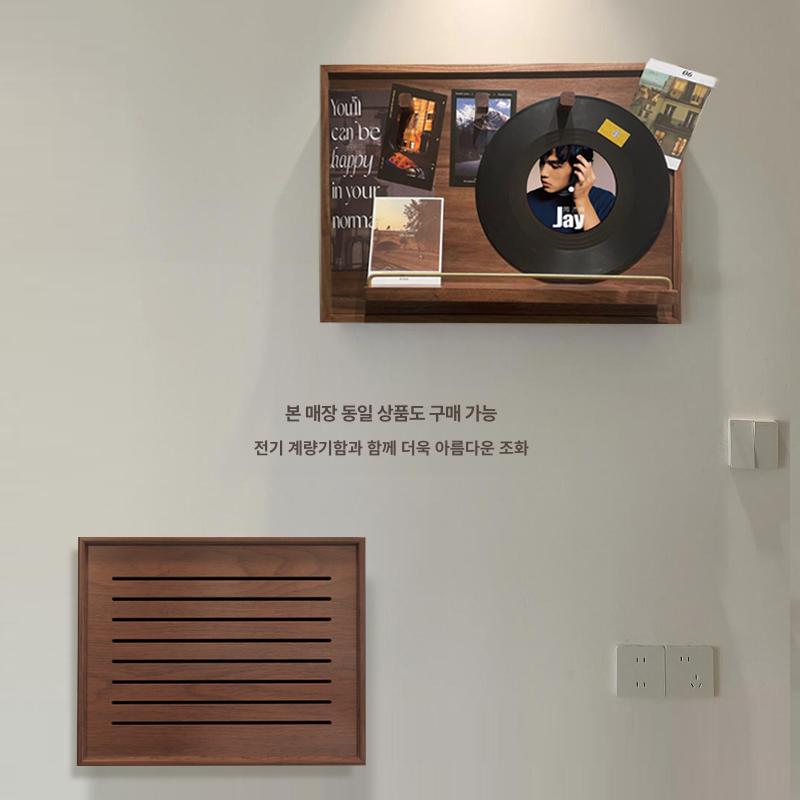 인테리어 원목두꺼비집가리개 배전함커버 배전함가리개 분전함커버 빈티지 가림막 - 상세 이미지 2