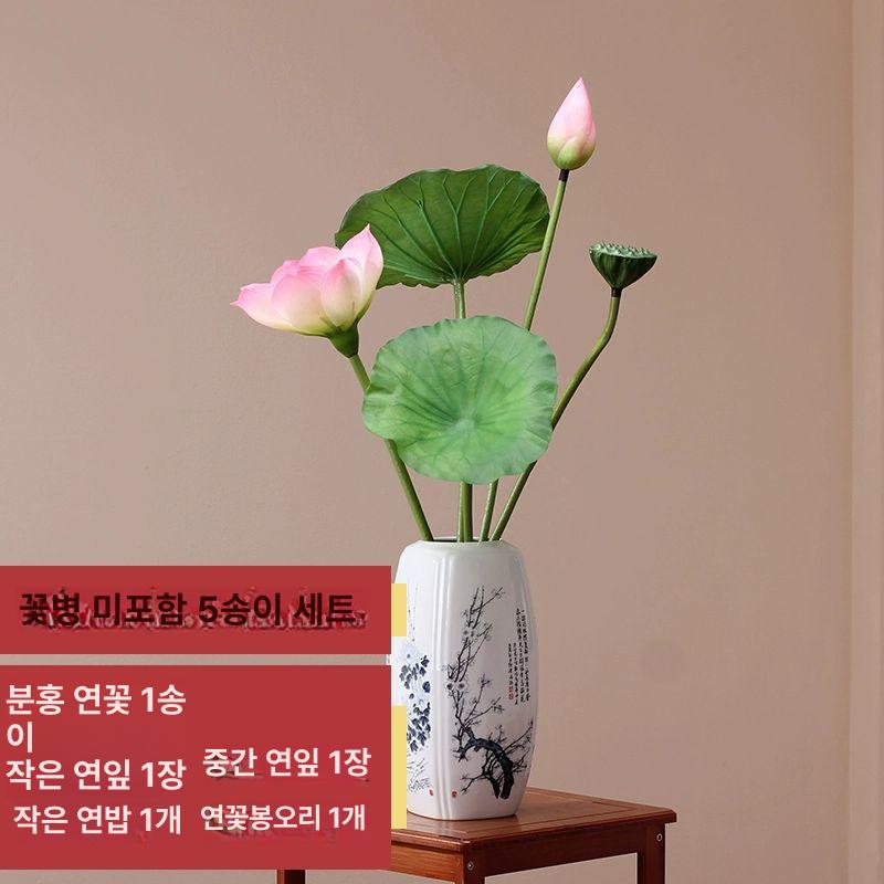 꾸미기 연꽃봉오리 절 법당 사원 사찰 연잎 촬영 식물 다발 소품 장식 조화 불당 - 상세 이미지 3