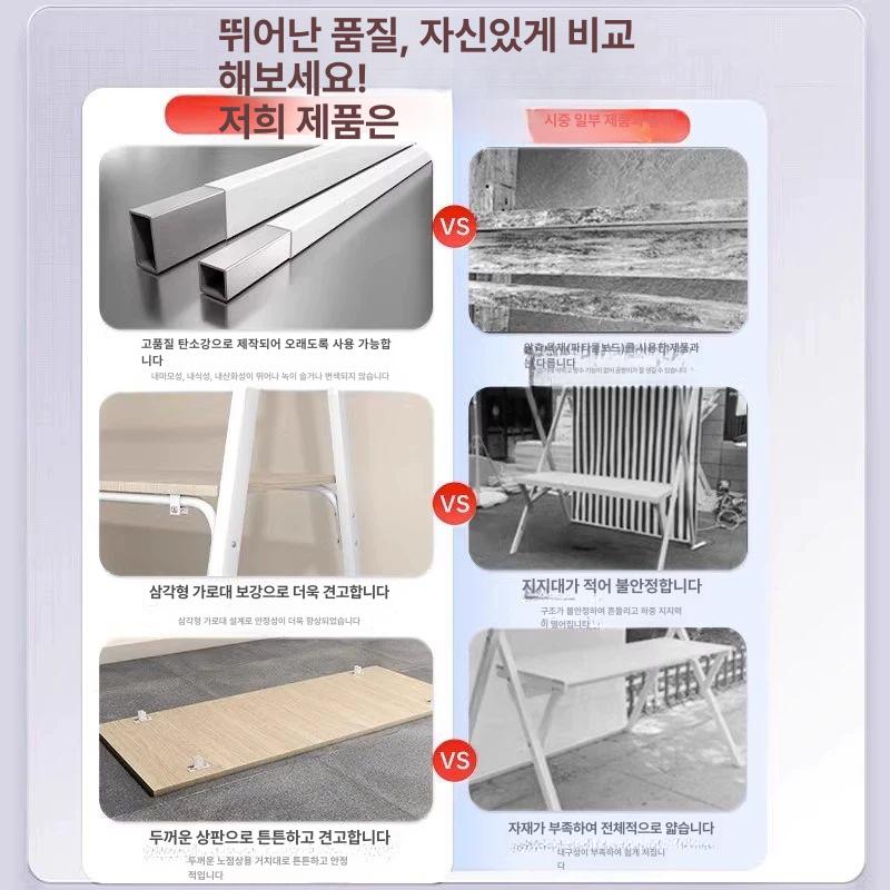 판매대 천막매대 접이식 간이 받침대 옐로우천막블랙선반 천막 이동식 식물장 플리마켓 진열대 - 상세 이미지 5