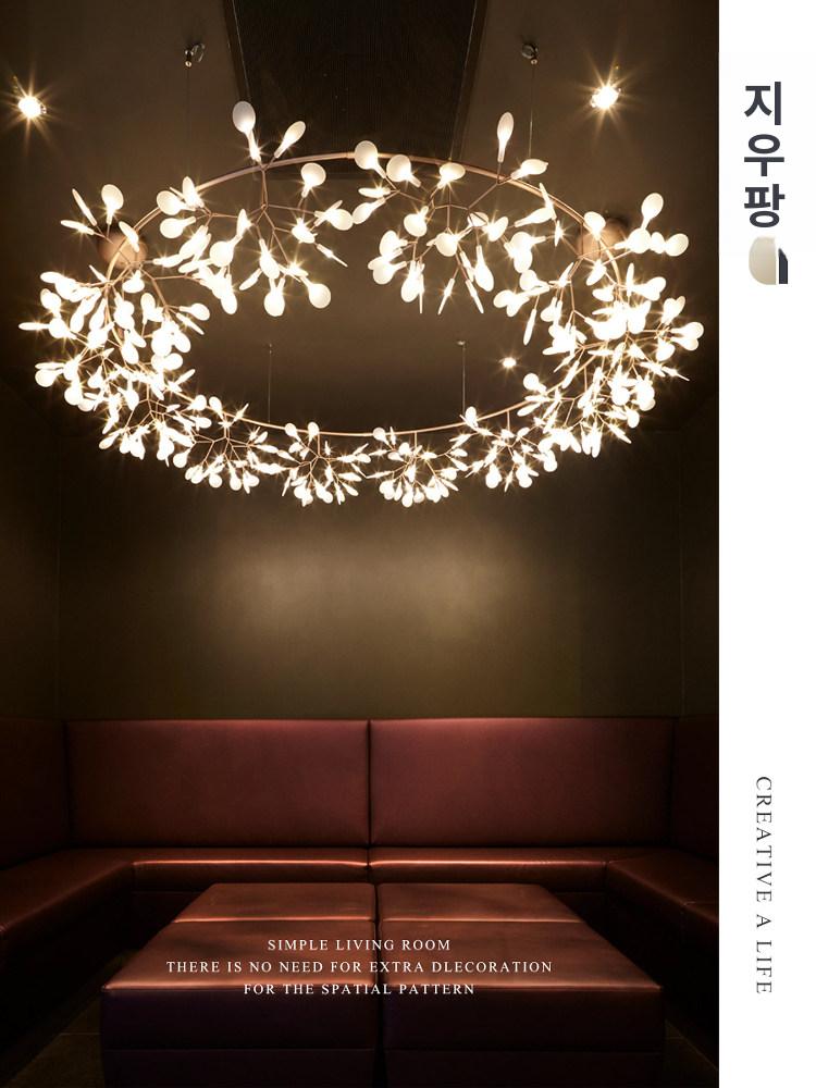 인테리어 조명 벚꽃 카페 축제 꽃잎조명 포인트 전구 펜던트 벚꽃조명 크리스마스트리 거실 - 상세 이미지 4