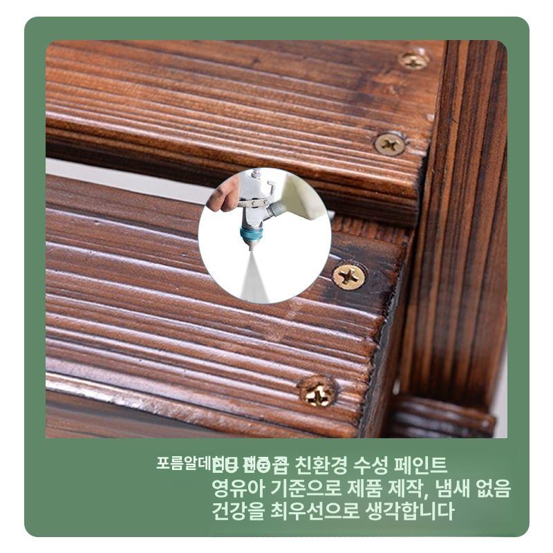 등받이 2인야외의자 나무의자 철제 야외벤치 디자인 방부목 실외 벤치의자 공원 주물 - 상세 이미지 3