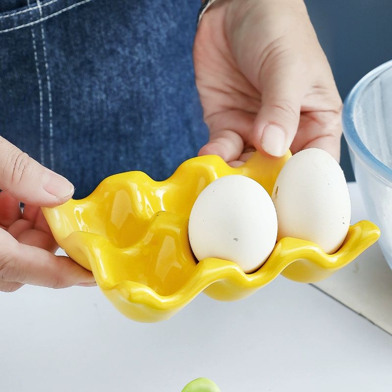 도자기 계란판 계란 베이킹 보관 판 찜 받침 달걀 항목 로열더블에그컵 용기 - 상세 이미지 4