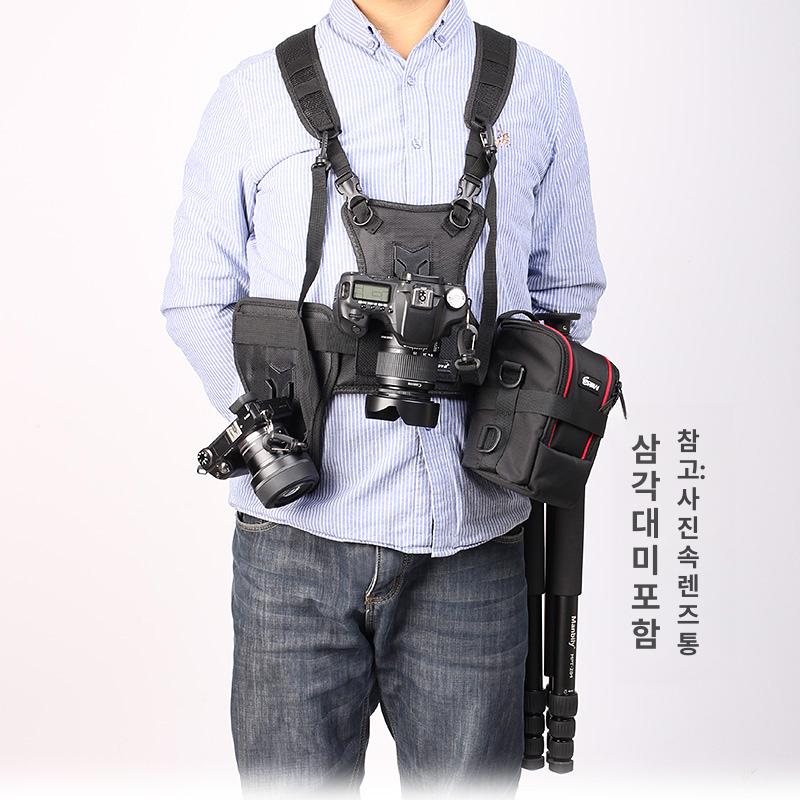 카메라 가슴스트랩 마운트 촬영용 액세서리 숄더 액션캠 체스트 하네스 클립 어깨밴드 - 상세 이미지 5