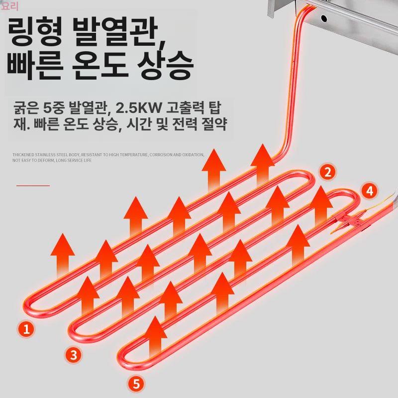 대용량 튀김기 업소용 가정용 치킨 감자 치즈 스틱 전기 탁상형 프라이어 - 상세 이미지 4