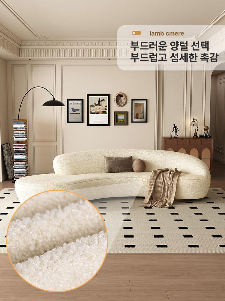 라운드 쇼파 패브릭 호텔 라운드소파 거실 로비 대형 구름 디자인 라운지 가구 클라우드 - 상세 이미지 2