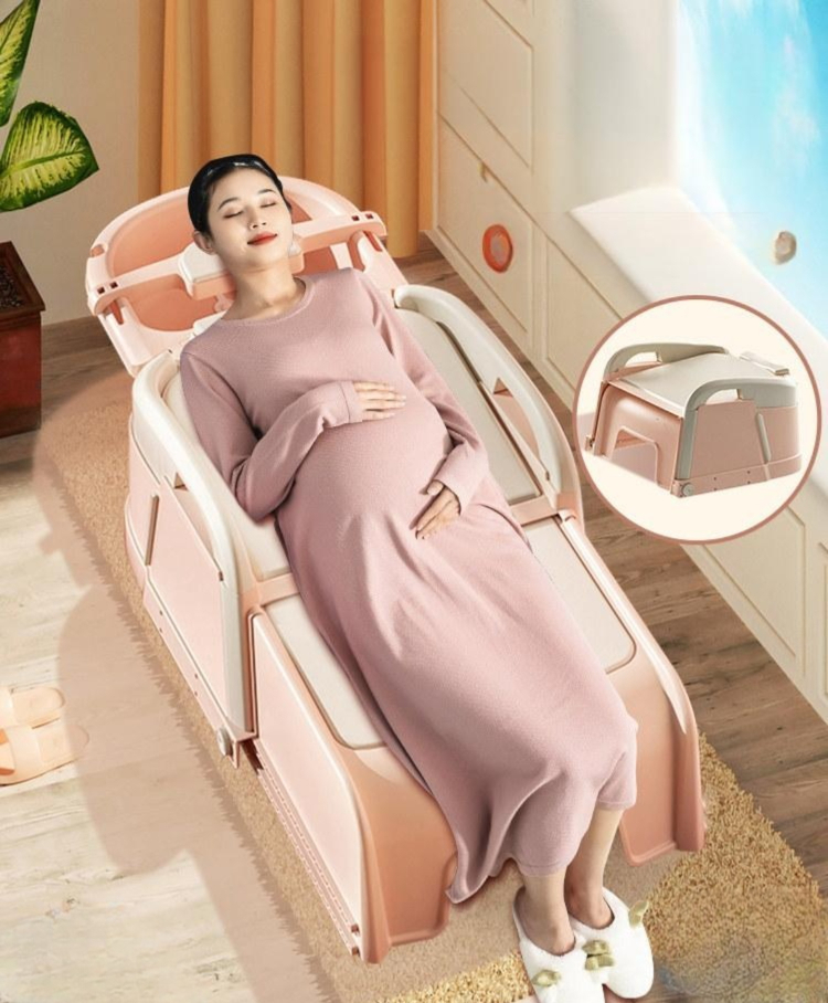 임산부샴푸대 샴푸의자 관리실 성인용 간이샴푸대 병원 체어 머리감는 머리감기기 - 상품 이미지
