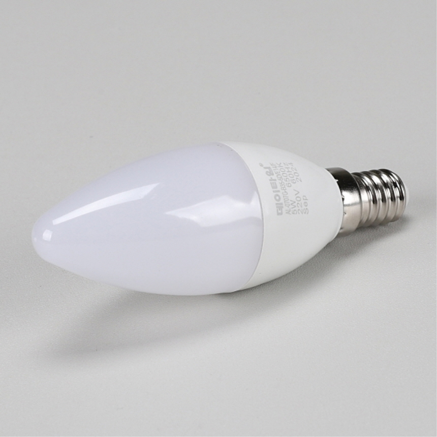 LED 촛대구 불투명 5W E14 주광색 6500K 촛불 꼬마 전구 램프 데이타임 - 상세 이미지 2