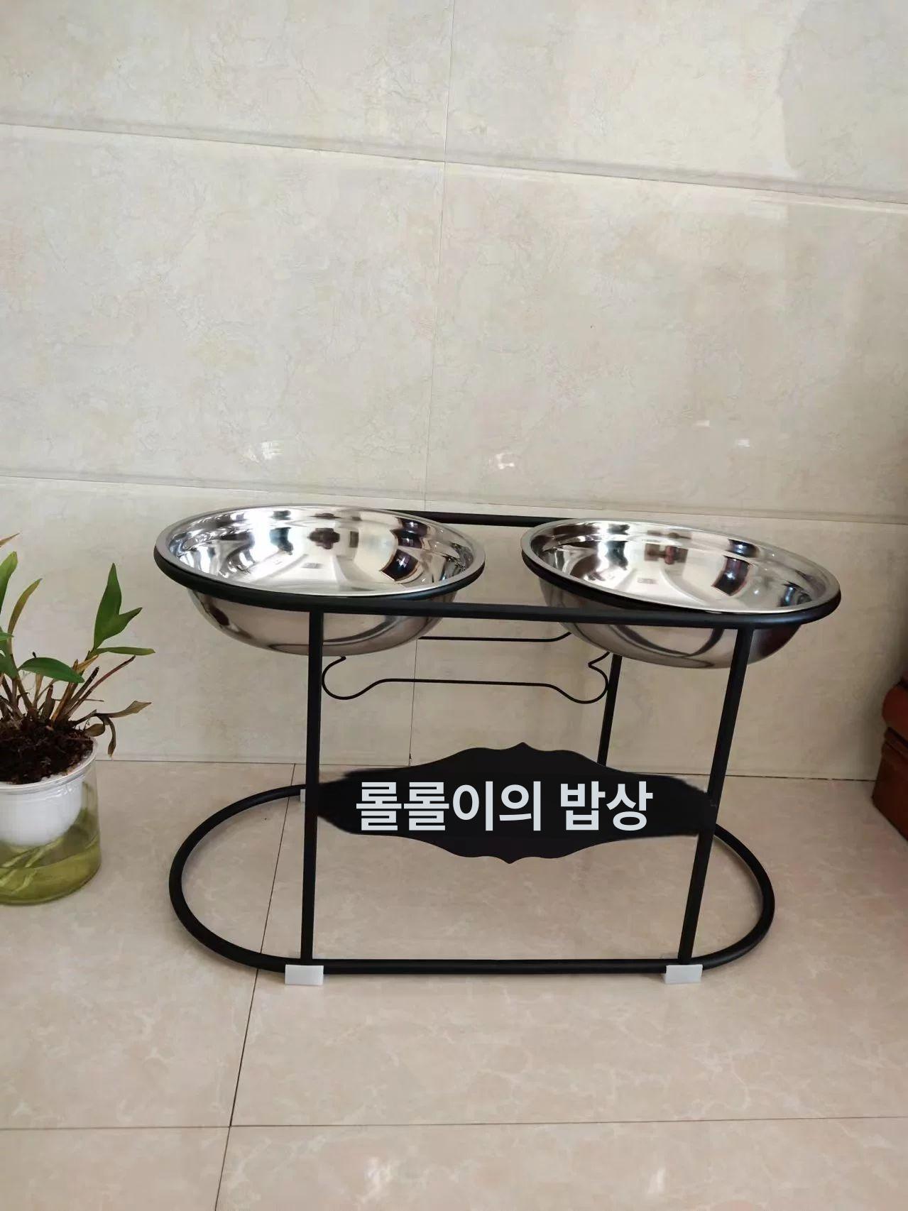 배식기 밥그릇 급여기 대형견급식기 배급 먹이 급체방지 사료급식기 애견용품 펫 - 상세 이미지 4