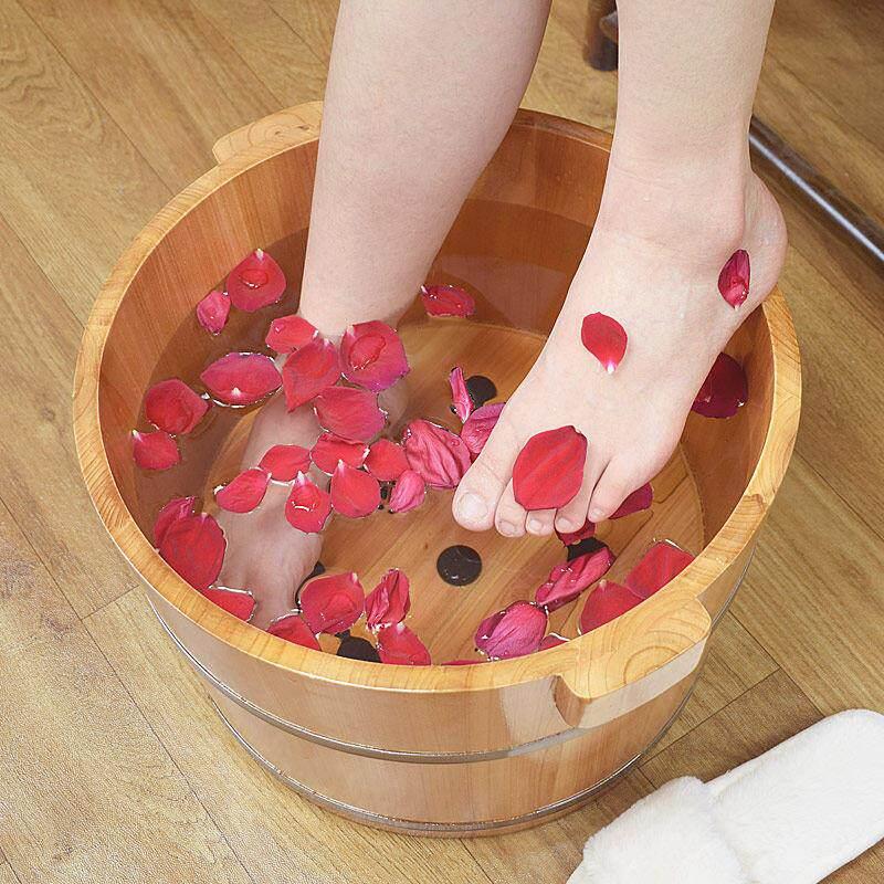 원목 족욕통 발찜질 습식 마사지 나무 욕조 족욕 생활용품 족욕기 - 상세 이미지 3