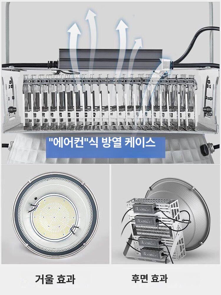 공장등 전등 고천장 건설현장 실외 야외조명 라이트 주광색 산업용 공장투광등 간판등 - 상세 이미지 5