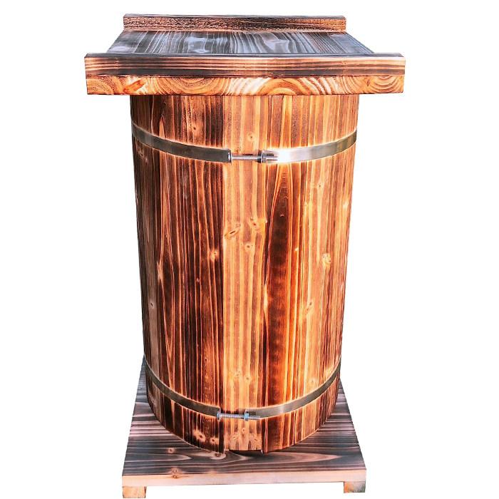 수공예 채밀기 양봉자재 원통 원형벌통 천연 토종 박스 뚜껑 나무 전통공예 방지 - 상품 이미지