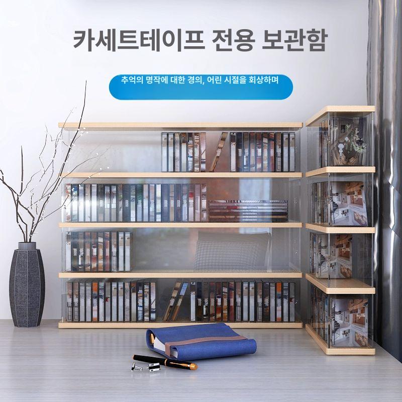 60센티미터 카세트 테이프 보관함 음악앨범 투명 아크릴 진열대 정리함 - 상세 이미지 2