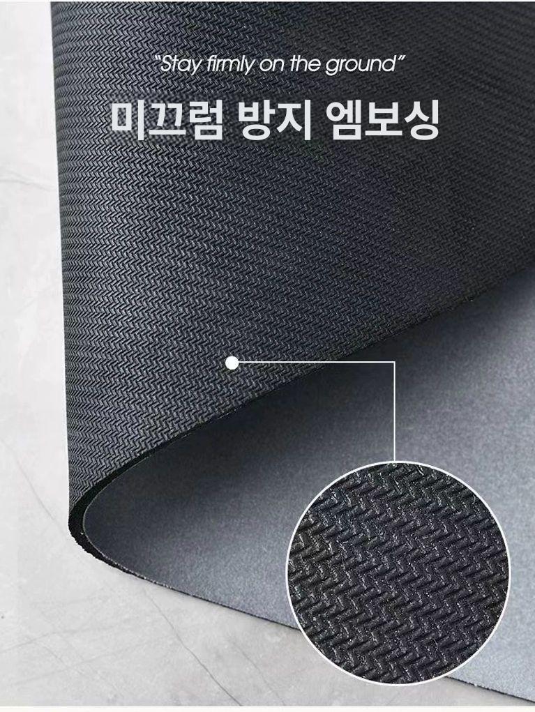 규조토 매트 물흡수 주방 소프트 주방매트 화장실 빨아쓰는 물 발 미끄럼방지 식기건조 - 상세 이미지 5