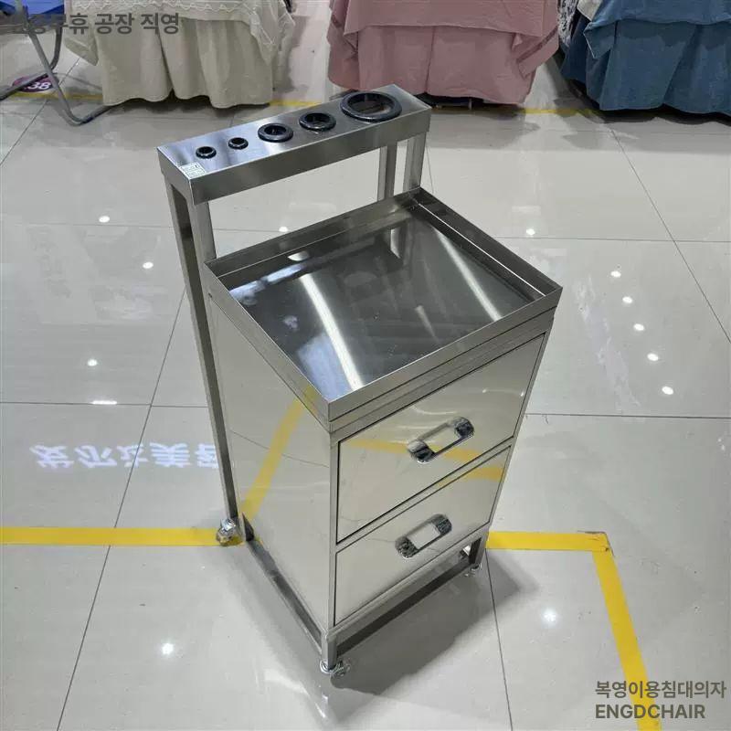 스텐 미용츄레이 서랍 카트 선반 웨건 트롤리 정리함 미용시술 미용트레이 수납 - 상세 이미지 2