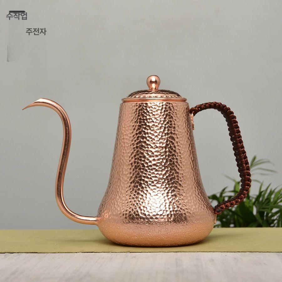 클래식 찻주전자 다기 엔틱 빈티지 티팟 차 구리주전자 인테리어 티포트 동 브론즈 - 상세 이미지 2