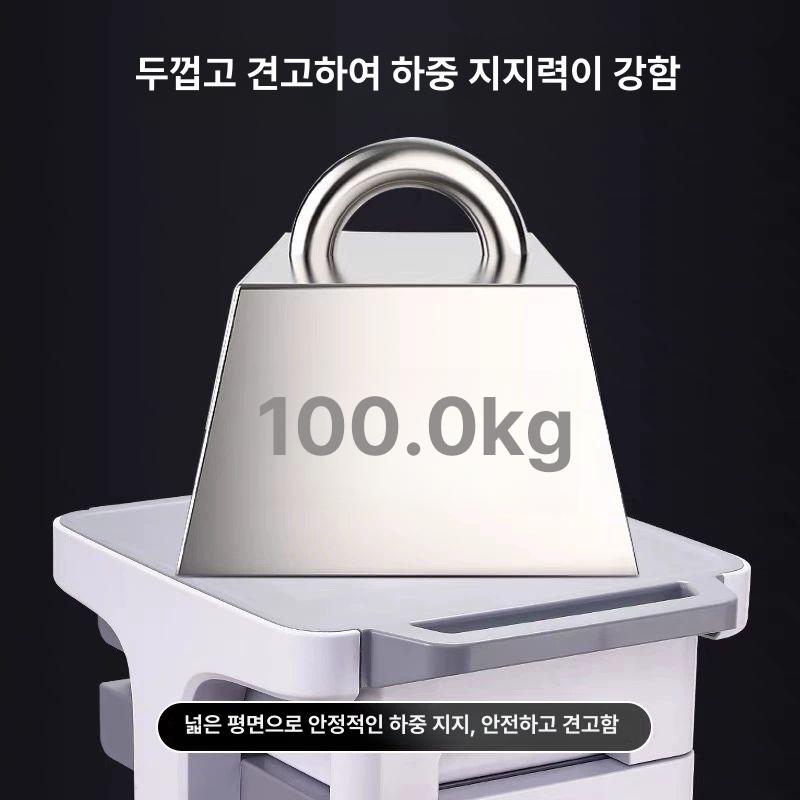스테인레스 미용실트레이 바퀴 트롤리 헤어샵 서랍 작업대 카트 미용트레이 미용도구 - 상세 이미지 3