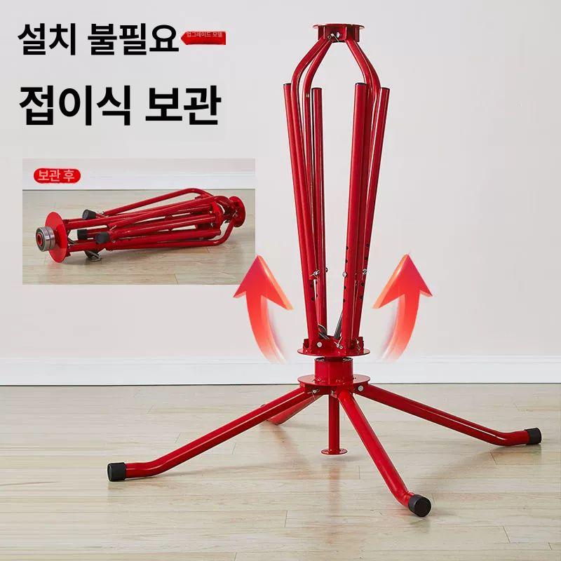 전선 드럼 권취기 케이블 정리 수동 권선기 포설 선반 회전식 수납 거치대 - 상세 이미지 4