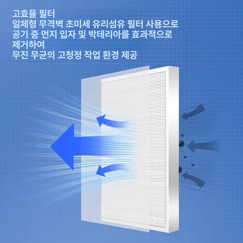 실험실 랩테이블 클린벤치 다용도 정화 멸균 클린룸 수직풍 크린룸 탁상 송풍 청정 - 상세 이미지 3