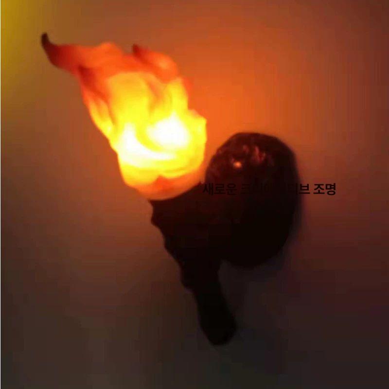 촛불 led횃불 인테리어 캔들 가짜불 라이트 깜빡임 토치 전기초 점멸 전자초 불멍 - 상세 이미지 3