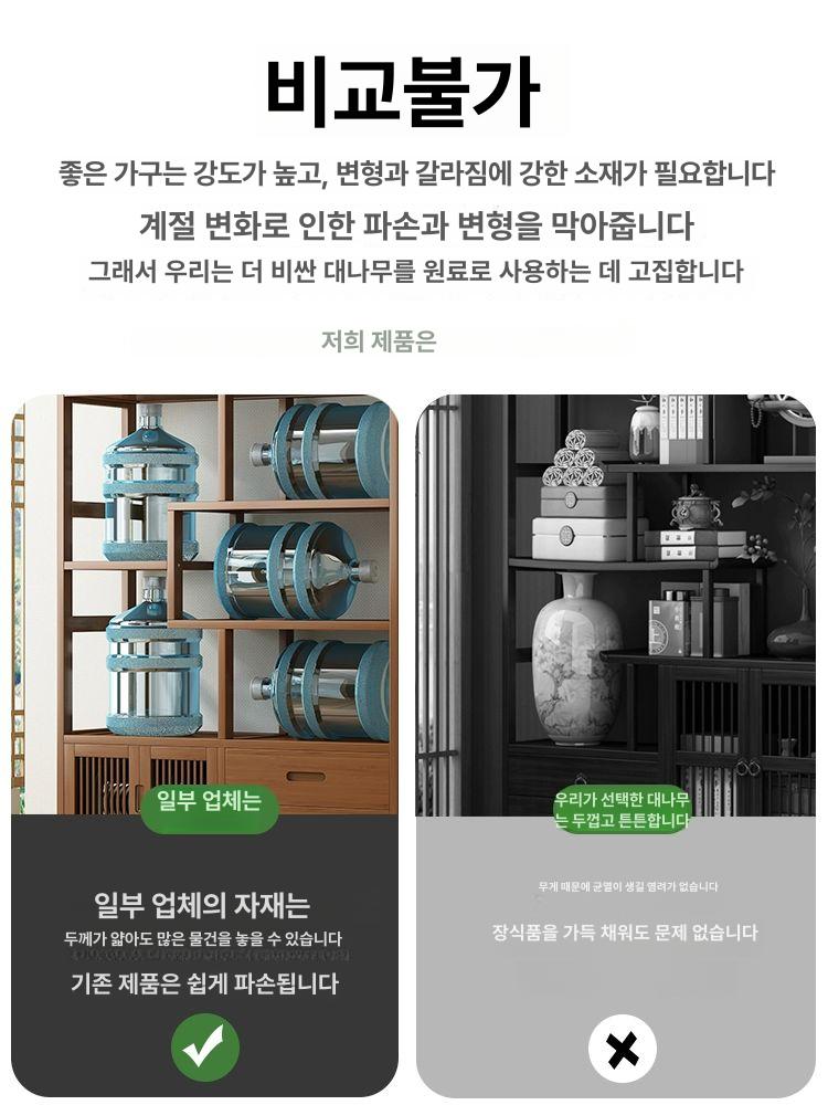 차 진열장 6층 조명 정리대 아크릴 랙 디스플레이전시케이스 컬렉션 보관 수납함 이미지 6