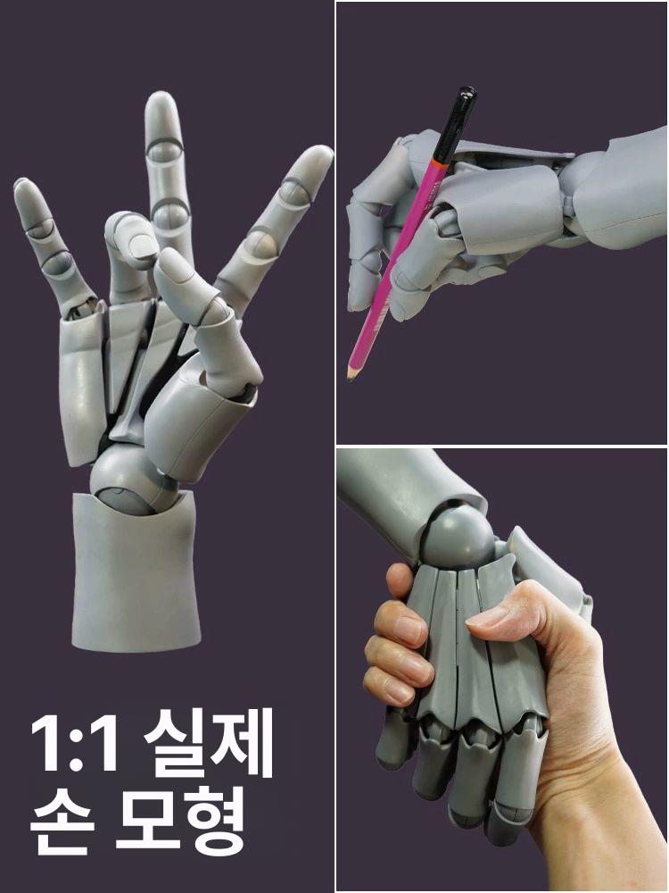 액션 피규어 소장품 드로잉 촬영 파츠 소품 핸드 바디 루즈 모델 장식 가짜손 인체 - 상세 이미지 2