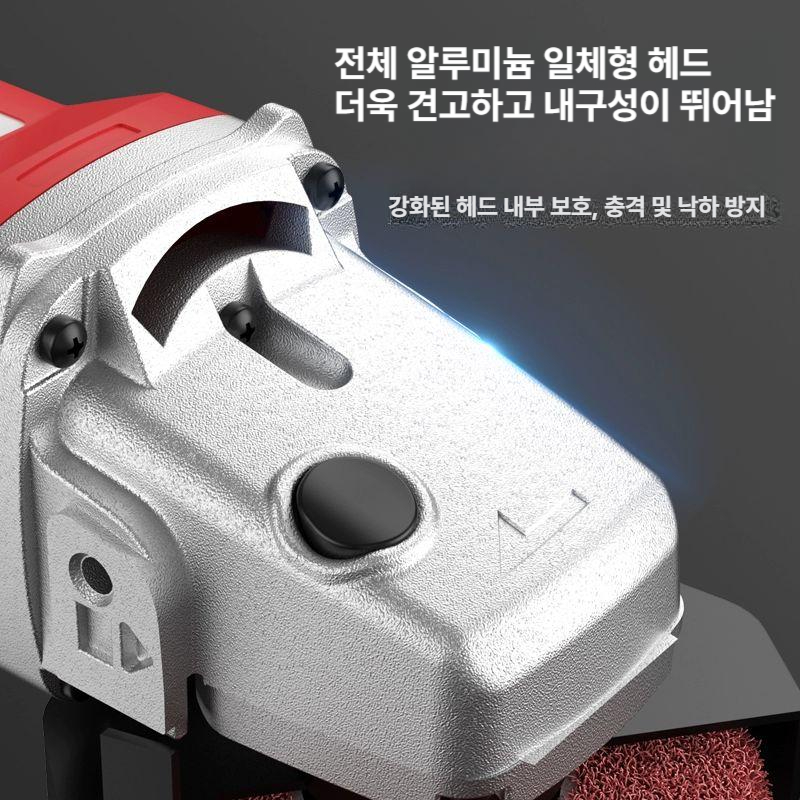 스텐 휠페이퍼 샌딩 그라인더 산업용 양털 양모 날개사포 가공 휠 브러쉬 헤어라인 전동 - 상세 이미지 5