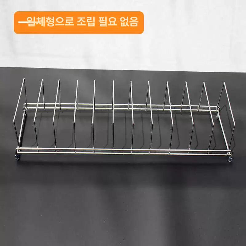 스테인레스 접시건조대 접시거치대 컵 싱크대 선반 확장형 설거지건조대 그릇정리대 - 상세 이미지 4