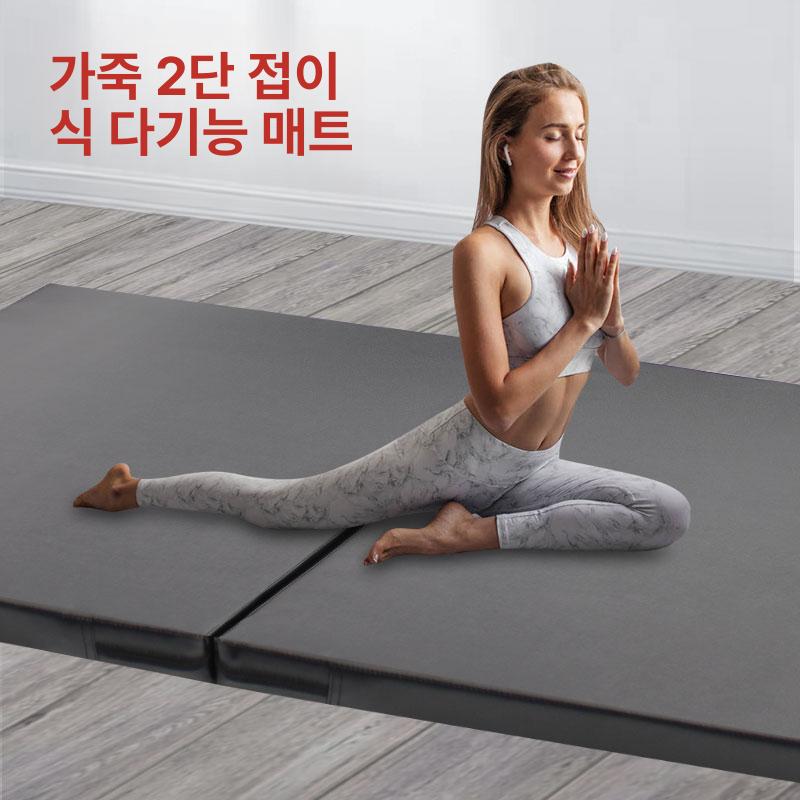 홈트 논슬립요가매트 미끄럼방지 컬러 두께 피트니스 패드 야외 실내 듀얼 스웨이드 - 상세 이미지 3