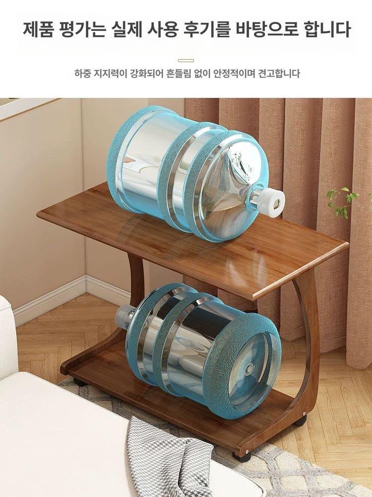 원목 사이드테이블 이동식 간이 창가 선반 침실 협탁 탁자 베란다 다용도 높이 모던 - 상세 이미지 4