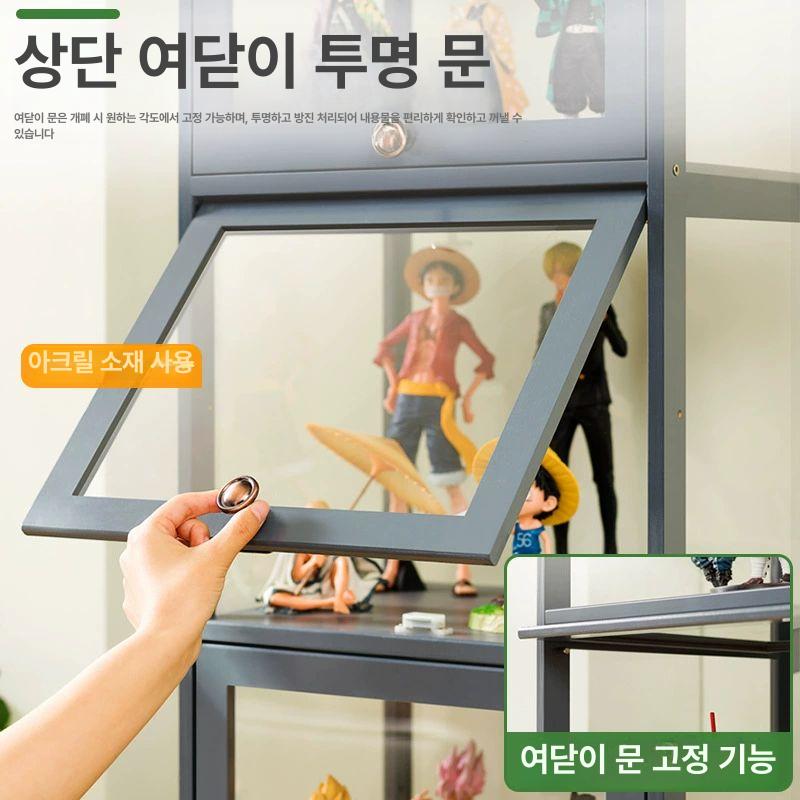 투명 아크릴 피규어 진열장 전시대 수납 인형 장식 케이스 대형 인테리어 - 상세 이미지 4
