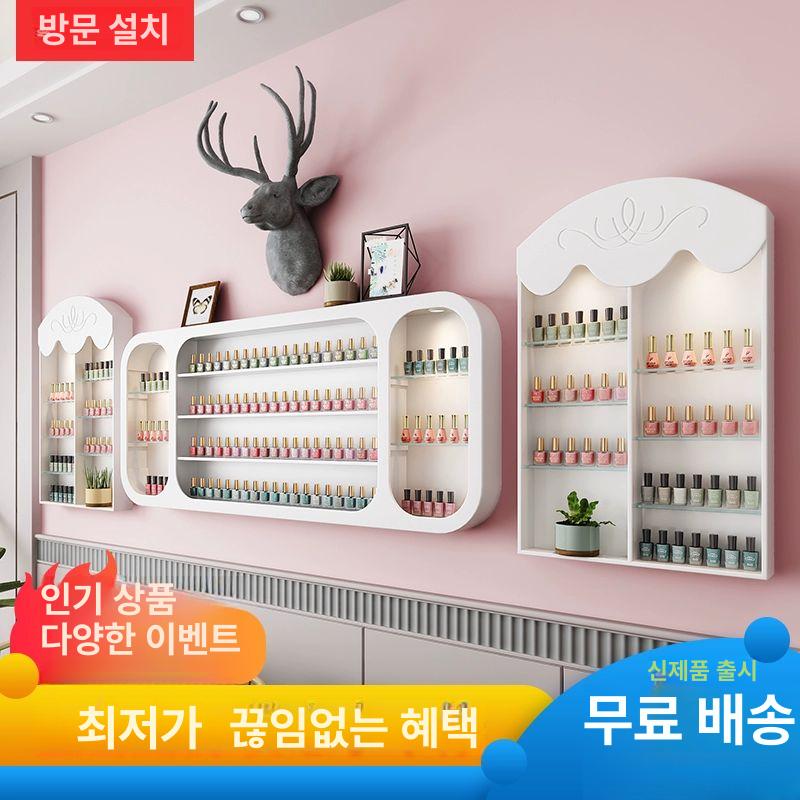 네일샵 진열장 디스플레이 진열대 랙 장식장 매장 정리대 뷰티샵 보관함 인테리어 - 상세 이미지 2