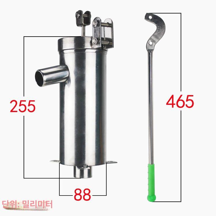 수동 우물펌프 지하수 양수기 손펌프 작두식 물뽑기 시골 정원용 검정색 - 상세 이미지 2