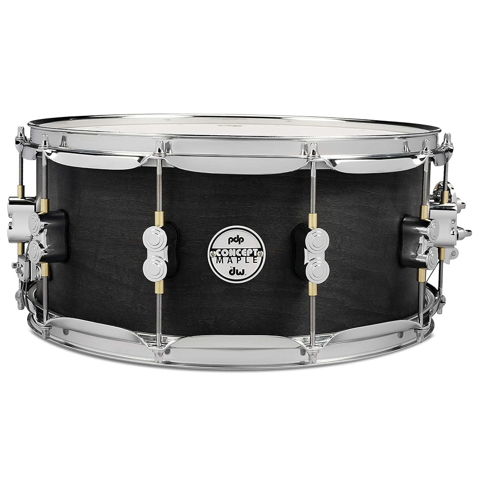 PDP 바이 DW 블랙 왁스 메이플 스네어 드럼 6.5x14 5.5x13 Snare Drum - 상품 이미지