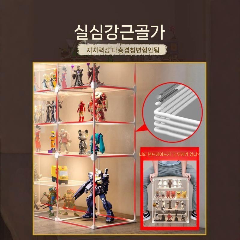투명 장식장 수납장 진열 진열장 술진열장 진열대 술장식장 위스키진열장 양주장식장 양주 거실 - 상세 이미지 3