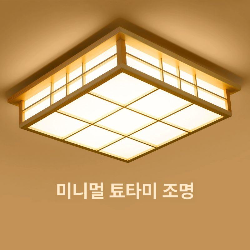 한옥 천장등 우드 램프 거실 전통등 인테리어 갓등 카페 조명 엔틱 전등 - 상세 이미지 2