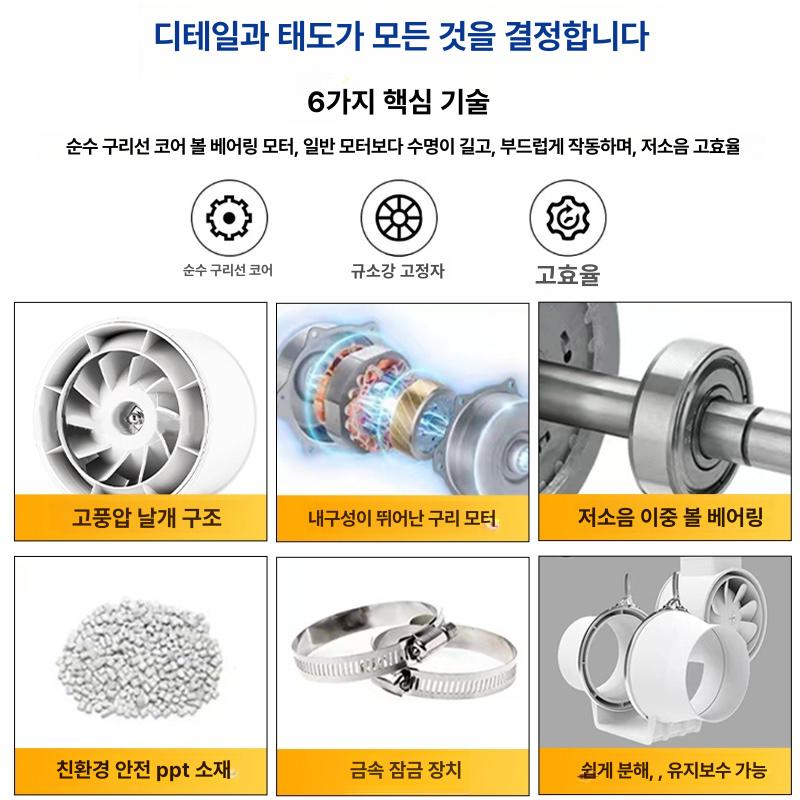 고출력 배기 업소용 비닐하우스 공장 작업장 산업용환풍기 축사 고속 통풍 흡입 - 상세 이미지 4
